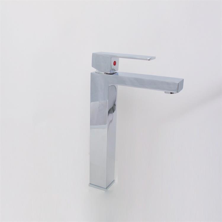 square basin faucet cold hot