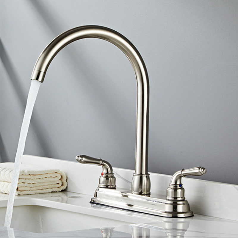 Customized dual handle basin faucets