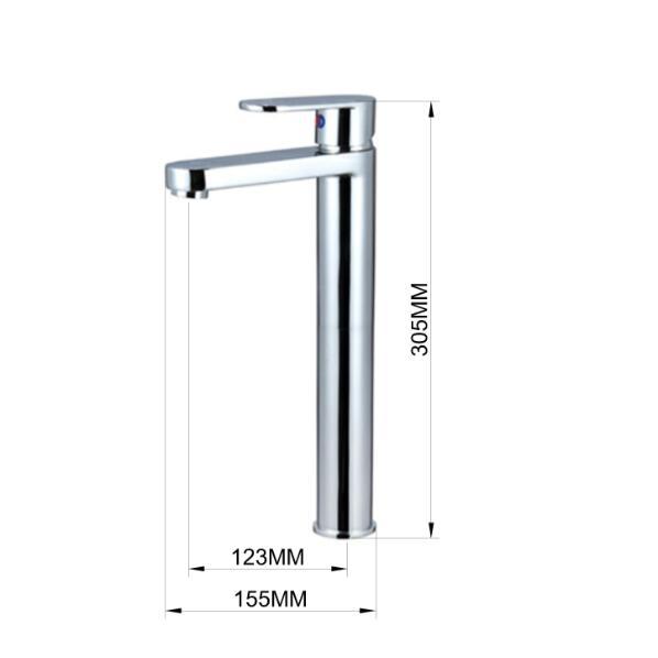 single lever basin water taps