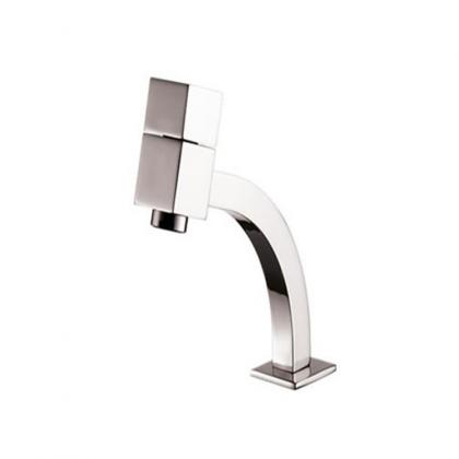 square cold water tap in kitchen
