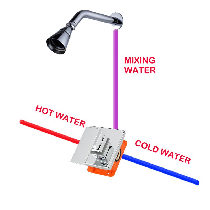 chrome faucet mixer shower valves