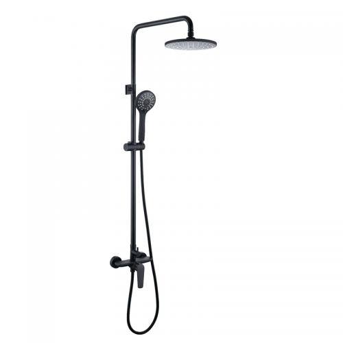 cold hot black rainfall shower system