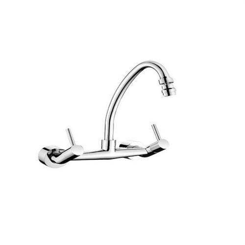 wall mounted dual handle kitchen water tap faucet