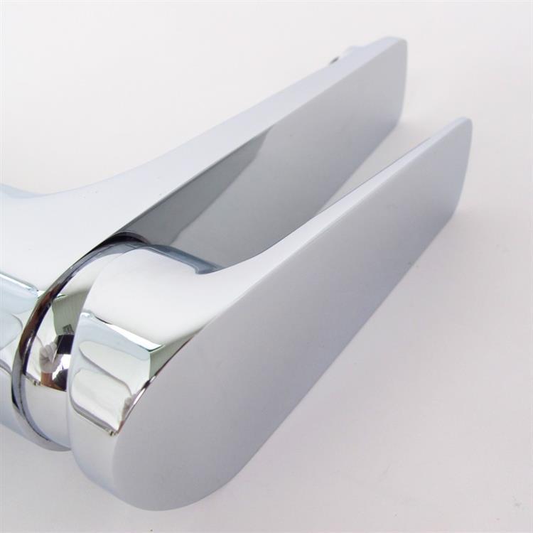 Deck-mount chrome single handle basin faucets