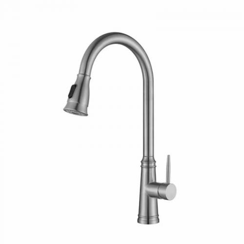 SUS 304 High Pull Out Kitchen Faucet