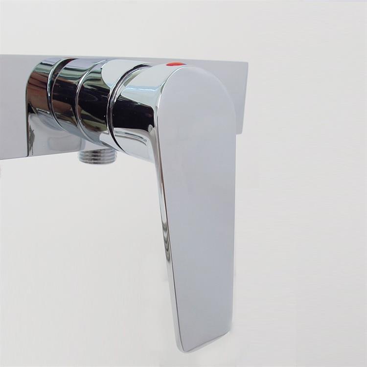 Wall mount simple single handle shower faucet