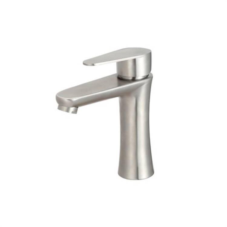 Deck-mount cold & hot water basin faucet