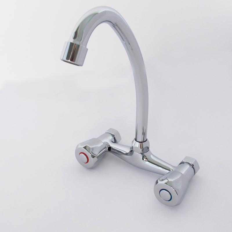 wall mount factory dual handle kitchen faucets