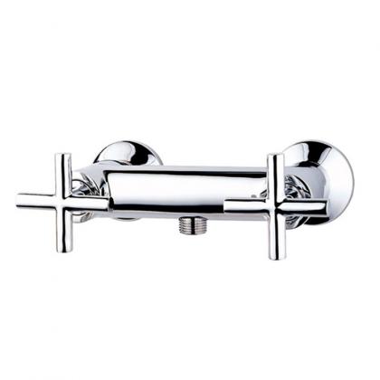 Wall mounted bathroom shower faucets