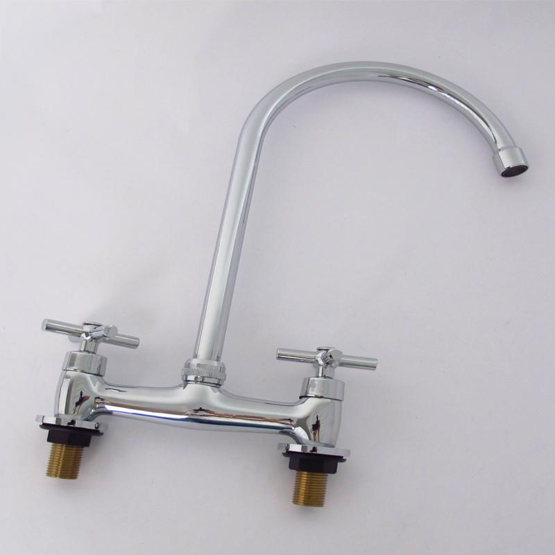 China chrome dual handle kitchen taps